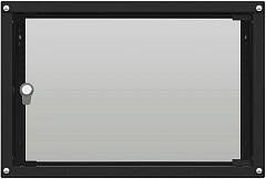 Шкаф коммутационный NTSS Lime (NTSS-WL6U5560GS-BL) настенный 6U 550x600мм пер.дв.стекл несъемн.бок.пан. 30кг черный 520мм 12кг 110град. 500мм IP20