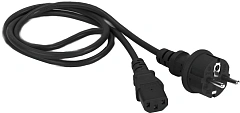 Шнур питания Lanmaster LAN-PP13/SH-10-BK C13-Schuko проводник.:3x0.75мм2 10м 250В 10А черный