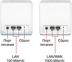 Усилитель Wi-Fi сигнала Домашняя Mesh система Mercusys Halo H32G(2-pack) AC1200