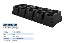 Зарядное устройство на 20 аккумуляторов M3 Mobile ASSY: US20/US30 5-Slot charging cradle for 20 Batteries (5 x 4 Slot Battery Charging Station). Requires power supply (US20-PWSP-5XX; sold separately)