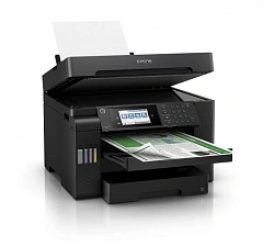 МФУ струйный Epson L15150 (C11CH72404/505/506/403/503) A3+ Duplex Net WiFi черный