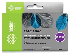 Картридж струйный Cactus CS-LC1280XC голубой (16.6мл) для Brother MFC-J6510/6910DW с чипом