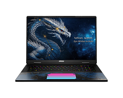 ноутбук MSI Titan 18 HX Dragon Edition Draco A2WJ Ultra9 290HX 18" 16:10 UHD+ (3840x2400)240Hz DDR5 96GB (48GB*2),4TB SSD (2TB+2TB),NV RTX 5090 (24GB GDDR7),99Whr,3,6kg,2y,Win11Home