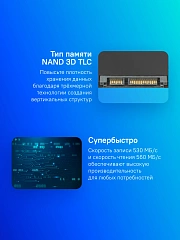 Накопитель SSD Silicon Power SATA-III 512GB SP512GBSS3A55S25 Ace A55 2.5"