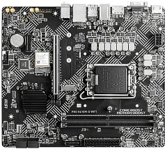 Материнская плата MSI PRO H610M-G WIFI H610, LGA1700, 2*DDR5, 1*PCIEx16, 1*PCIEx1, 1*M.2, 4*USB3.2Gen1, 6*USB2.0, 4*SATA3.0, 1G, VGA, DP, HDMI, M-ATX, RTL