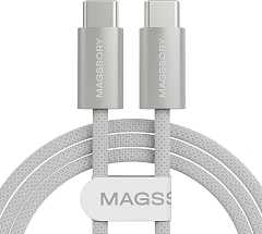 Кабель Magssory CBL002 USB Type-C (m)-USB Type-C (m) 1.5м белый коробка