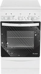 Плита Газовая Gefest ПГ 5100-02 0009 белый (металлическая крышка) реш.чугун