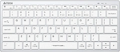 Клавиатура A4Tech FBX51C белый USB беспроводная BT/Radio slim Multimedia (FBX51C WHITE)