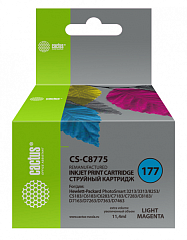 Картридж струйный Cactus CS-C8775 №177 светло-пурпурный (11.4мл) для HP PS 3213/3313/8253/C5183/C6183/C6283/C7183/C7283/C8183/D7163/D7263