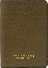 Обложка для паспорта The Bridge Life Style 09811501/01B оливковый натур.кожа