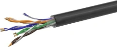 Кабель сетевой информационный NetOn 01-0301 кат.5E UTP 4 пары 24AWG PE внешний 305м черный
