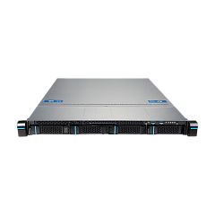Серверная платформа MSI S1102-02 Rack 1U, 1xAM5 (EPYC 4004/4005,Ryzen 7000/9000), 4xDDR5/5200(192GB), 4xSATA HS+2x2.5in int, 2xM.2 2280/22110 PCIe4x4, 1xPCIe4 x16 FHHL, 2x10GbE+Mgmt, noRAID, 2x450W, Rails
