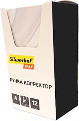 Ручка корректор Silwerhof Daily шариковый 4мл дисплей картонный