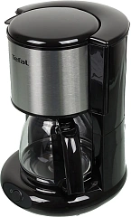 Кофеварка капельная Tefal CM361838 1200Вт серебристый/черный