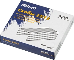 Скобы для степлера 23/13 Kw-Trio 023D оцинкованные кор.карт. (упак.:1000шт.)