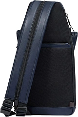 Рюкзак слинг Piquadro Harper CA6784AP/BLUTM синий/коричневый натур.кожа