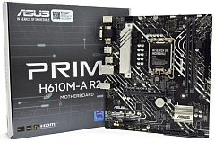 Материнская плата ASUS PRIME H610M-A R2.0, LGA1700, H610, 2*DDR5, 4*SATA, 2*M.2, 2*USB 3.2, 4*USB 2.0, 1*PCIx16, 1*PCIx1, HDMI+DP+D-Sub, mATX; 90MB1MJ0-M0EAY0