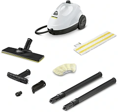 Пароочиститель напольный/ Пароочиститель напольный Karcher SC 2 EasyFix 1500Вт белый/черный