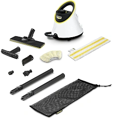 Пароочиститель напольный/ Пароочиститель напольный Karcher EasyFix SC 2 Deluxe 1500Вт белый/желтый