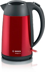 Чайник электрический Bosch TWK3P424 1.7л. 2400Вт красный корпус: нерж.сталь/пластик