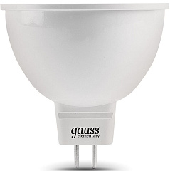 Лампа светодиодная Gauss Elementary MR16 9Вт цок.:GX5.3 спот 220B св.свеч.бел.хол. MR16 (упак.:10шт) (13539)