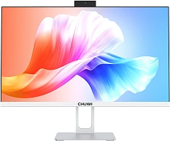 Моноблок Chuwi Unitech 24 23.8" Full HD Ryzen 5 6600H (3.3) 16Gb SSD512Gb 660M Windows 11 Pro GbitEth WiFi BT 48W клавиатура мышь Cam белый 1920x1080