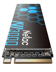 Ssd накопитель Netac SSD NV3000 1TB PCIe 3 x4 M.2 2280 NVMe 3D NAND, R/W up to 3100/2100MB/s, TBW 600TB, with heat sink, 5y wty