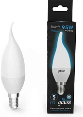Лампа светодиодная Gauss 104101310 9.5Вт цок.:E14