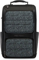 Рюкзак мужской Piquadro Oberon CA7278W150/BLUS темно-синий нейлон/натур.кожа