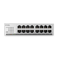Коммутатор Web Smart L2 коммутатор Zyxel GS1100-16, 16xRJ-45: 1G, rack 19", бесшумный