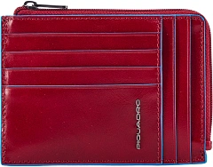 Чехол для кредитных карт Piquadro Blue Square PU1243B2R/R красный натур.кожа