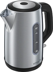 Чайник электрический Vitek VT-WK1054 1.7л. 2200Вт черный корпус: металл