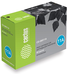 Картридж лазерный Cactus CS-Q6511A Q6511A черный (6000стр.) для HP LJ 2410/2420/2430