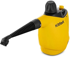 Пароочиститель ручной Kitfort КТ-9140-1 1050Вт черный/желтый