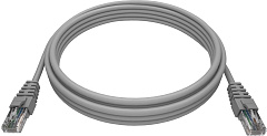 Патч-корд NTSS NTSS-PC-UTP-RJ45-5e-0.3-LSZH-GY UTP RJ-45 вил.-вилка RJ-45 кат.5E 0.3м серый LSZH 26AWG