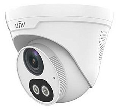 Камера Uniview Видеокамера IP купольная, 1/2.8" 2 Мп КМОП @ 30 к/с, ColorHunter, ИК-подсветка и подсветка видимого спектра до 30м., EasyStar 0.003 Лк @F1.6, объектив 4.0 мм, WDR, 2D/3D DNR, Ultra 265, H.265