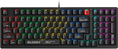 Клавиатура A4Tech S98 механическая черный USB for gamer LED (S98 BLACK) кабель 1.8м