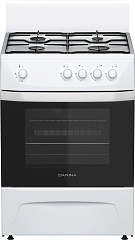 Плита Газовая Darina C 1001 W белый/черный реш.сталь