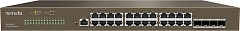 Коммутатор Tenda TEG3328F Коммутатор управляемый, 24 порта 24x1 Гбит/с, SFP 4x1 Гбит/с, установка в стойку, металлический корпус