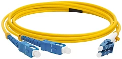 Патч-корд Lanmaster LAN-2LC-2SC/SU-3.0 2x9/125 OS1/OS2 LC дуплекс-SC дуплекс 3м LSZH оранжевый