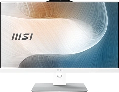 Моноблок MSI Modern AM242TP 1M-1019XRU 23.8" Full HD Touch Core 5 120U (1.4) 16Gb SSD512Gb Graphics без ОС GbitEth WiFi BT 120W клавиатура мышь Cam белый 1920x1080