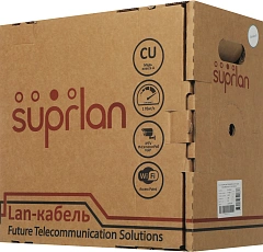 Кабель сетевой информационный Suprlan Standart 01-0325-1 кат.5E UTP 4 пары 24AWG PE внешний 305м черный