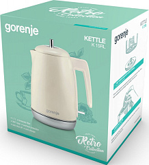 Чайник электрический Gorenje K15RL 1.7л. 2200Вт бежевый корпус: металл/пластик