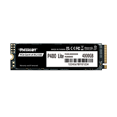 Твердотелльный накопитель Patriot SSD P400 Lite 1TB M.2 2280 NVMe PCle 4.0 x4 R3500/W2700 TBW 560TB 3D NAND with HS