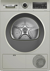 Сушильный автомат BOSCH WQG1420XME Serie 4, Сушильная машина с тепловым насосом, макс.загрузка - 9кг, Класс энергоэфф-ти: A++, LED-дисплей с текстовой информацией. Основные программы: Синтетика: Очень сухое, Сушка в шкаф