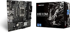 Материнская плата Biostar H610MS Soc-1700 Intel H610 2xDDR4 mATX AC`97 8ch(7.1) GbLAN+HDMI+DP