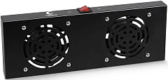 Модуль вентиляторный Cabeus (TRAY-FAN2-BK) 2 вент. черный