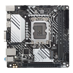 Материнская плата ASUS PRIME H610I-PLUS-CSM, LGA1700, B610, 2*DDR5, 4*SATA, 1*M.2, 2*USB 3.2, 2*USB 2.0, 1*PCIx16, HDMI+DP+VGA, mITX; 90MB1GB0-M0EAYC