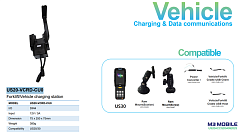 Крепеж для автомобильной зарядки M3 Mobile ASSY: US20/US30 USB Host Client Vehicle Cradle. Requires forklift/vehicle mount(UNIV-RAMX), Voltage Power Converter, cable, Auto Adapter and USB