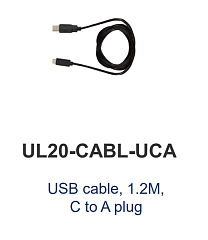 Кабель интерфейсный M3 Mobile ASSY: UL20/UL30 USB cable, 1.2M, C to A plug for UL20, SM15SM20 Snap-on, US20, SL20